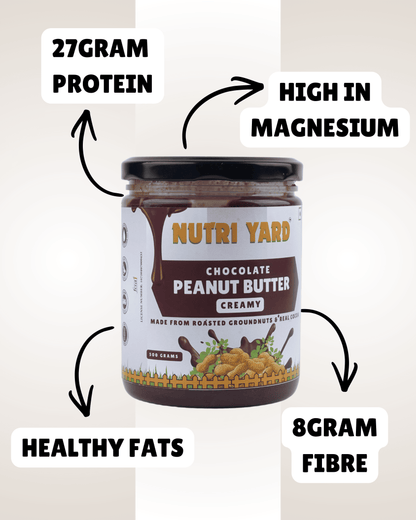 Nutri Yard Chocolate Peanut Butter Creamy - 500gm