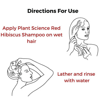 Atrimed Plant Science Red Hibiscus Shampoo | For Bouncy & Frizz Free Hair 200ml | Pack of 1