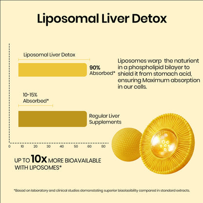 Vlado’s Himalayan Organics Liposomal Liver Detox with Milk Thistle 950mg | Curcumin, Ginger & Dandelion Extract | With Multivitamins & Amino Acids | 60 Veg Capsules