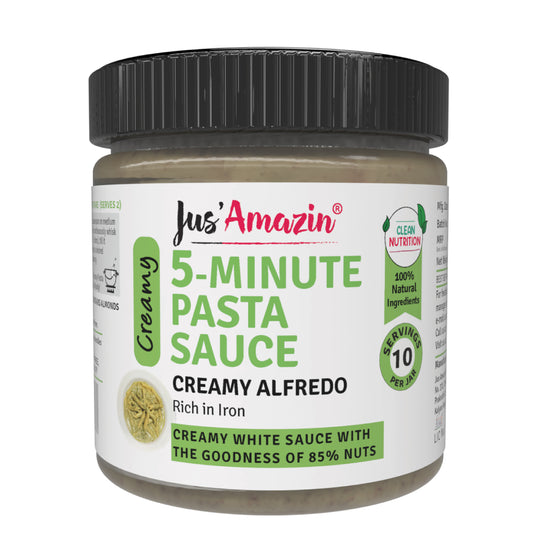 Jus Amazin 5-Minute Pasta Sauce - Creamy Alfredo (200g)