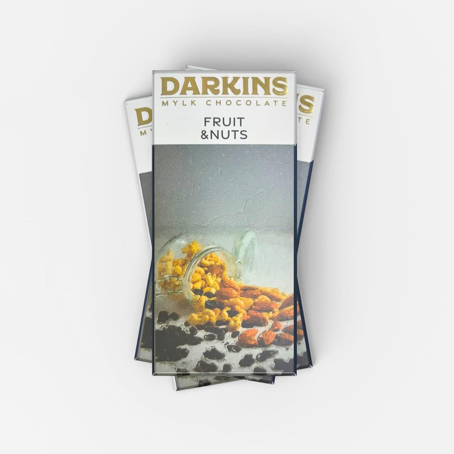 Darkins Vegan Mylk Fruit & Nuts Chocolate | Unrefined Cane Sugar | 50 Gm Each Pack Of 3