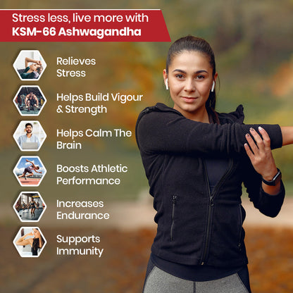 Vlado's Himalayan Organics KSM - 66 Ashwagandha 1000Mg I KSM-66 I Boost Energy, Strength, Stamina | Helps Anxiety & Stress Relief For Men & Women (60 Capsules)