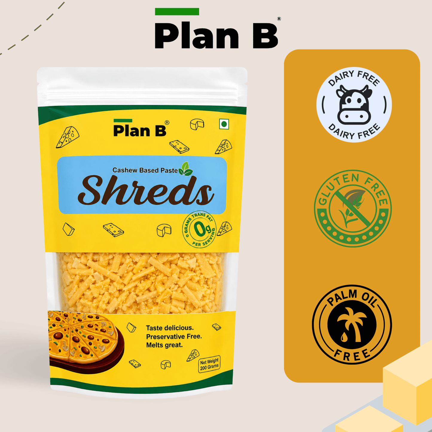 Plan B Cheezy Shreds 200 g