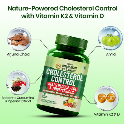 Vlado's Himalayan Organics Herbal Supplement with Arjuna, Amla, Berberine & Curcumin | Ayurvedic Botanical Formula | 60 Vegetarian Capsules