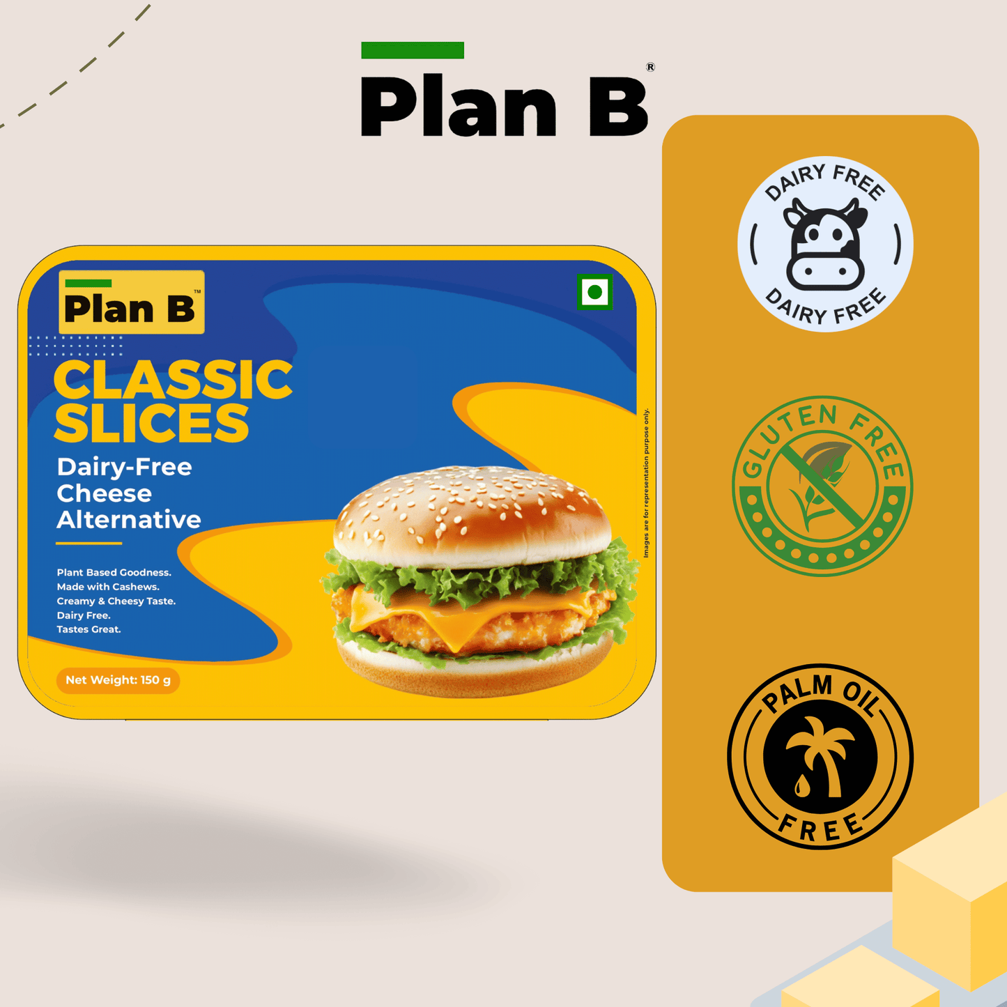 Plan B Classic Cheezy Slices 150 g