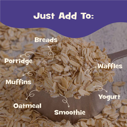 Nourish You Rolled Oats 1.2 kg – 100% Wholegrain Oatmeal | High Fiber & Protein-Rich Breakfast Cereal | Diet Food for Weight Management | Gluten-Free | No Added Sugar