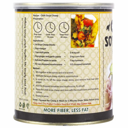 Urban Platter Soya Chaap in Brine, 800g (Pack of 2)(Canned | Chunks on Stick | Drained Weight - 500g, Rich in Plant Protein| Soy Chap)