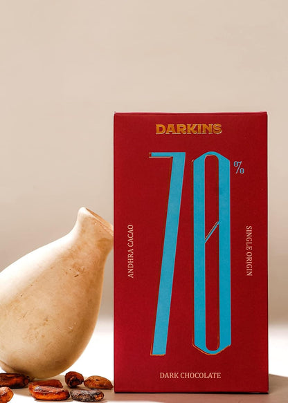 DARKINS Dark Chocolate 70% Dark Chocolate Bar Combo | Single Origin Dark Chocolate | 65g Each Pack of 2