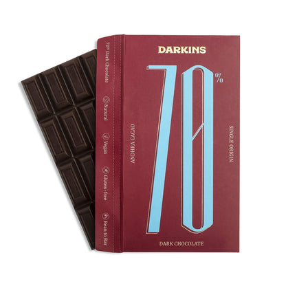 DARKINS Dark Chocolate 70% Dark Chocolate Bar Combo | Single Origin Dark Chocolate | 65g Each Pack of 2