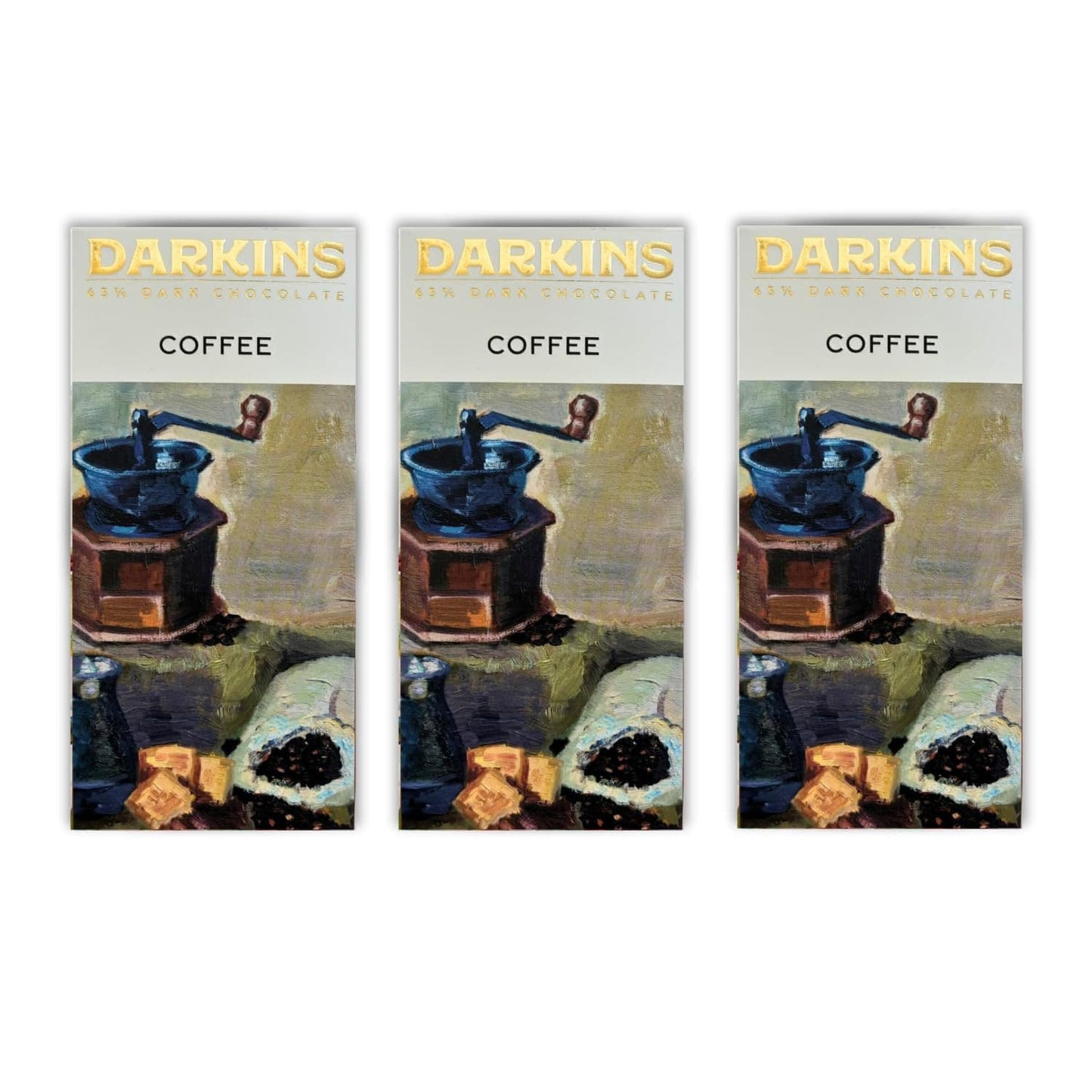 DARKINS 65% Coffee Dark Chocolate | Dark With Coffee | Dark Chocolate bar 3x50gm| 50g Each Pack of 3