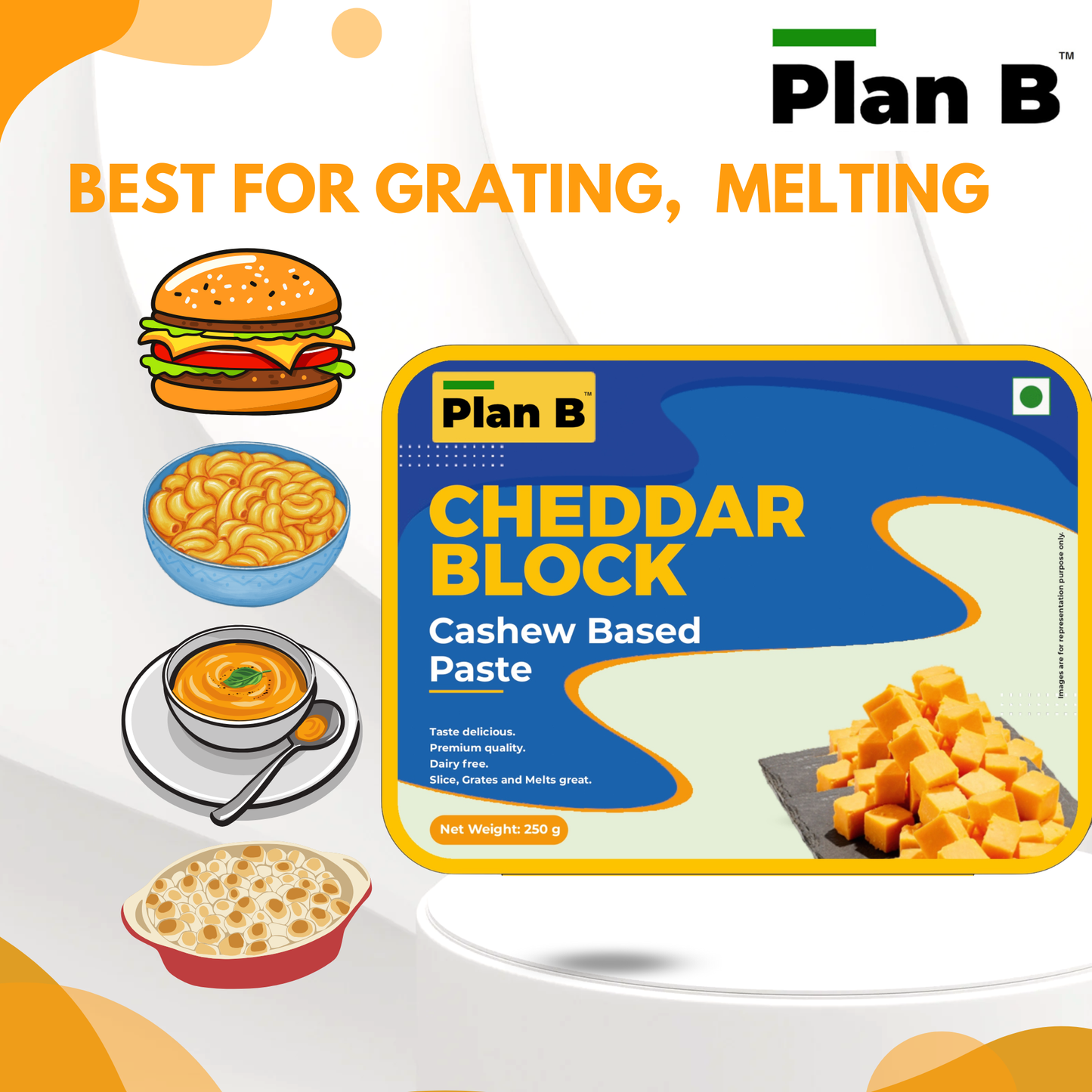 Plan B Cheddar Block 250 g