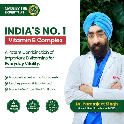 Vlado's Himalayan Organics B- Complex Supplement 120 Veg Tablets