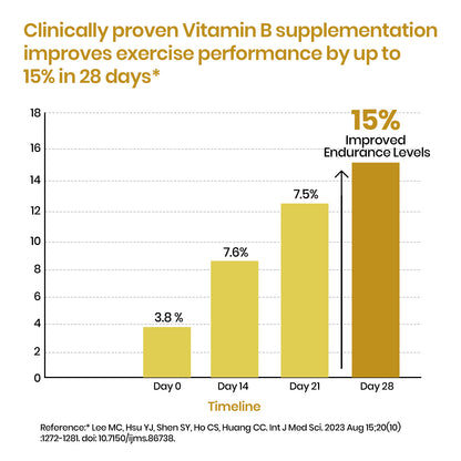 Vlado’s Himalayan Organics Liposomal Vitamin B Complex with 100% RDA B1, B2, B3, B5, B6, B9 & B12 | 60 Capsules