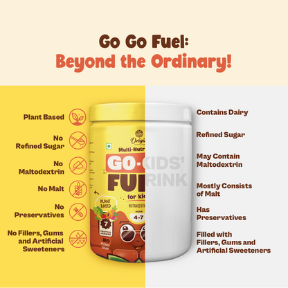 Origin Nutrition Multi Nutritional, Chocolate drink for kids with 7gm Plant-Based Protein, ages 4-7, 400g