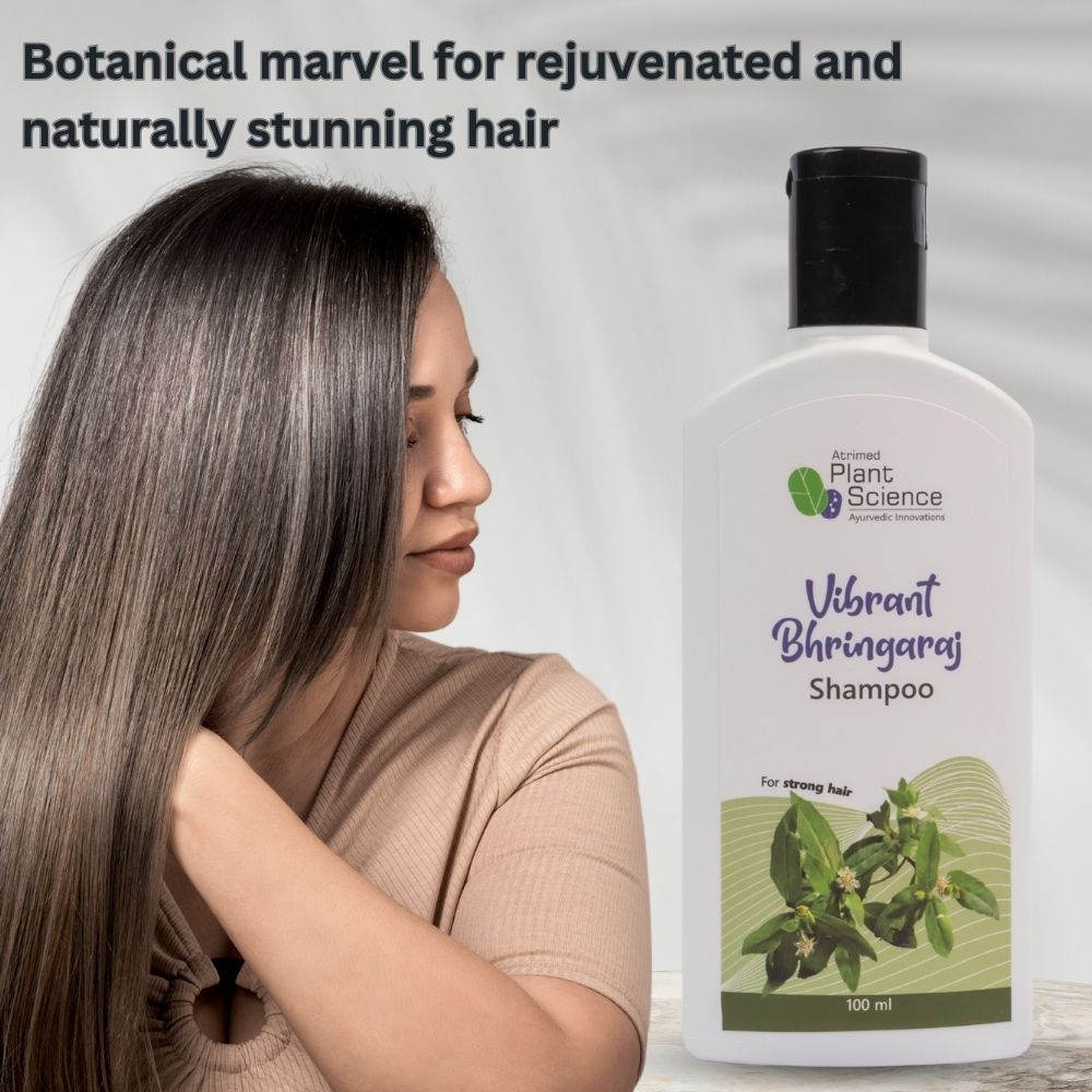 Atrimed Plant Science Vibrant Bhringaraj Shampoo | For Strong Hair | 100ml | Pack of 1