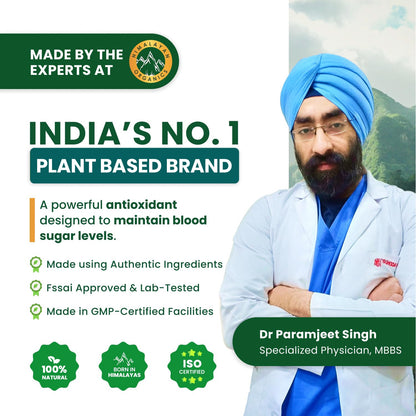Vlado's Himalayan Organics Alpha Lipoic Acid 300mg | Antioxidant Supplement | 60 Veg Capsules