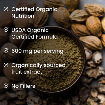 Vlado’s Himalayan Organics Triphala Tablets | Organic Amla, Haritaki & Bibhitaki | Pure Ayurvedic Blend | 60 Tablets