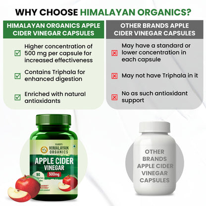 Vlado's Himalayan Organics Apple Cider Vinegar Supplement - 90 Veg Capsules