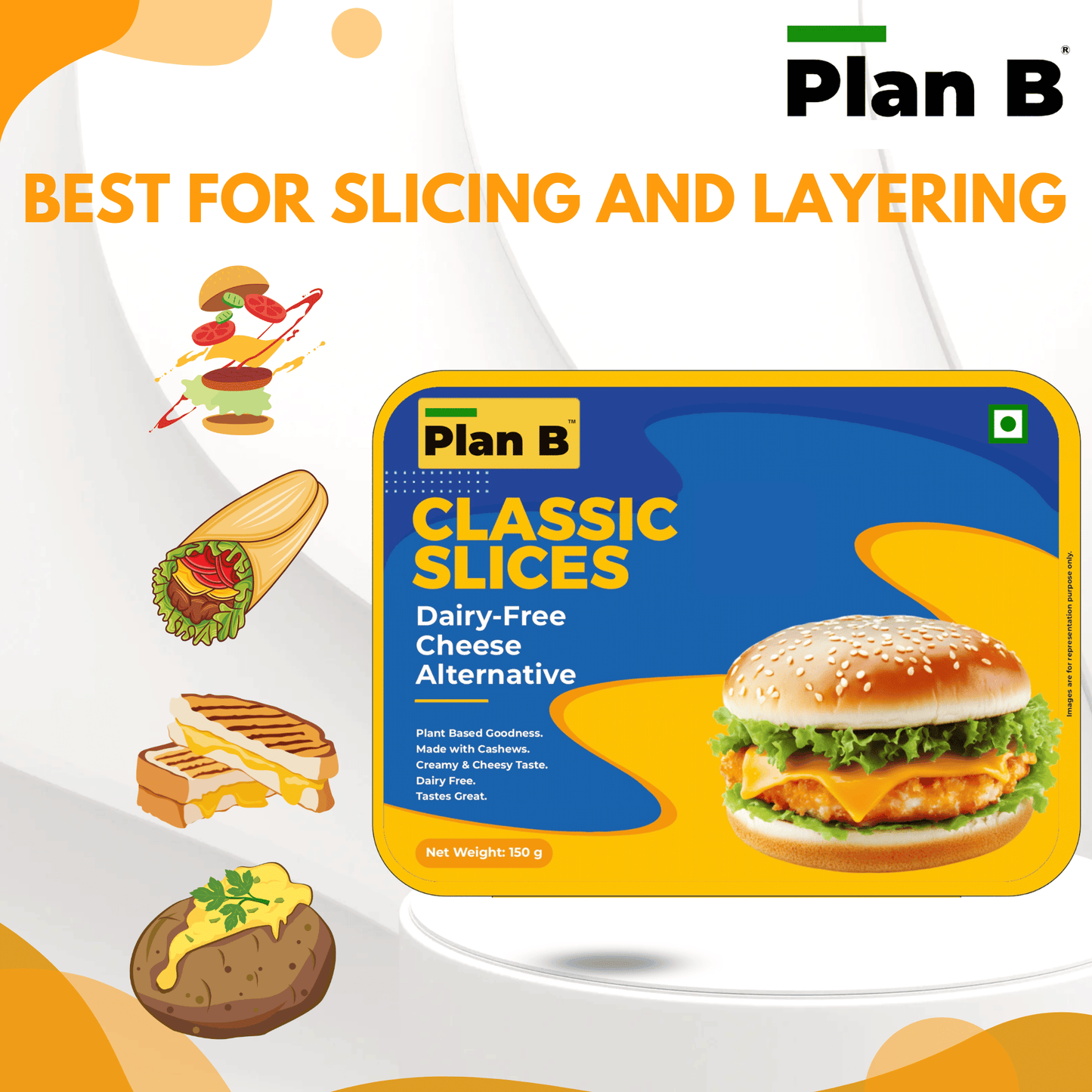 Plan B Classic Cheezy Slices 150 g