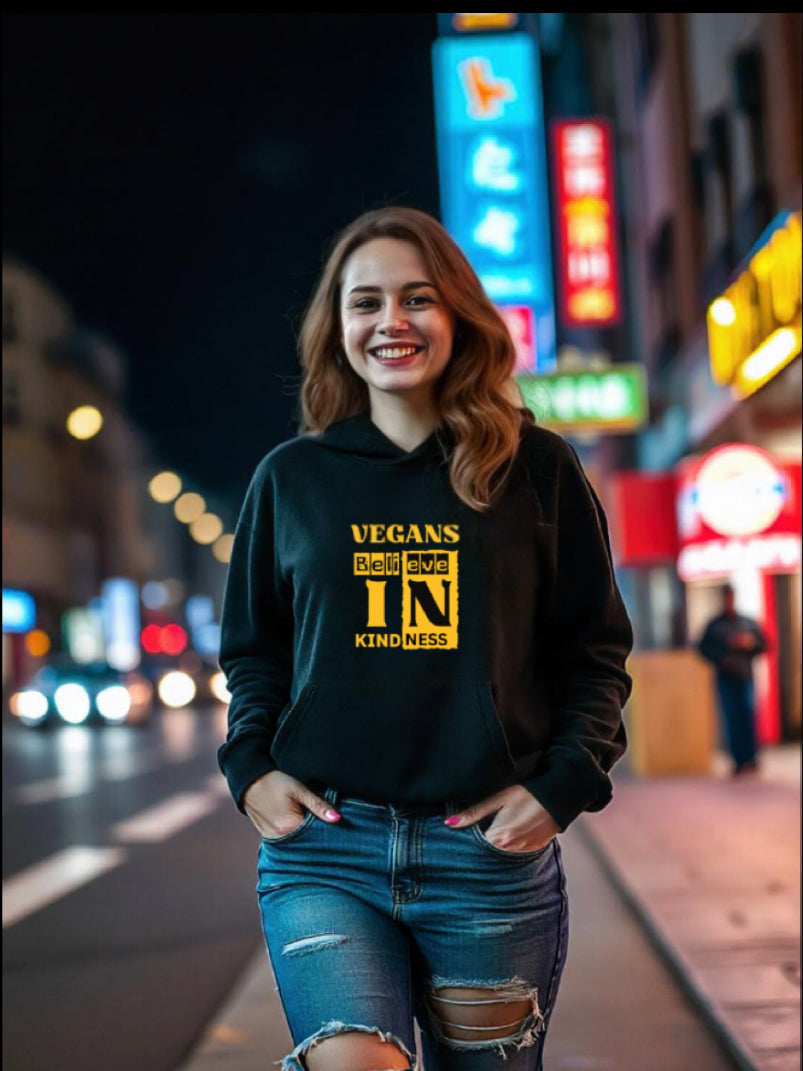 Unisex Hoodies | Vegans believe in kindness