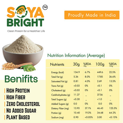 Soya Bright Okara Powder 195g | Soybean Pulp Powder | Gluten Free