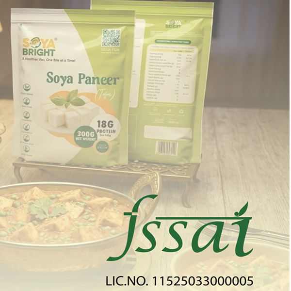 Soya Bright Soya Paneer (Tofu) 200g (Pack of 2) | Dairy Free | Lactose Free