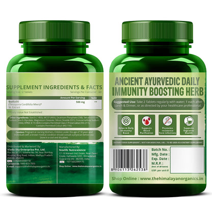 Vlado's Himalayan Organics Giloy Extract | 120 Veg Tablets