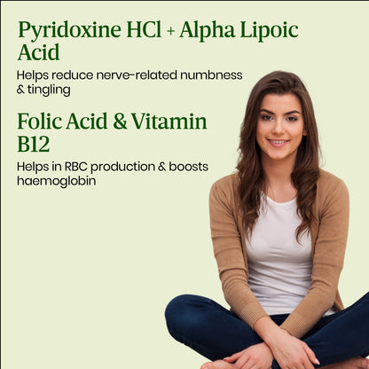 Vlado's Himalayan Organics Vitamin B12 1500 mcg with Vitamin D3 | Methylcobalamin, Alpha Lipoic Acid & Folic Acid | Dietary Supplement for Men & Women | 60 Tablets