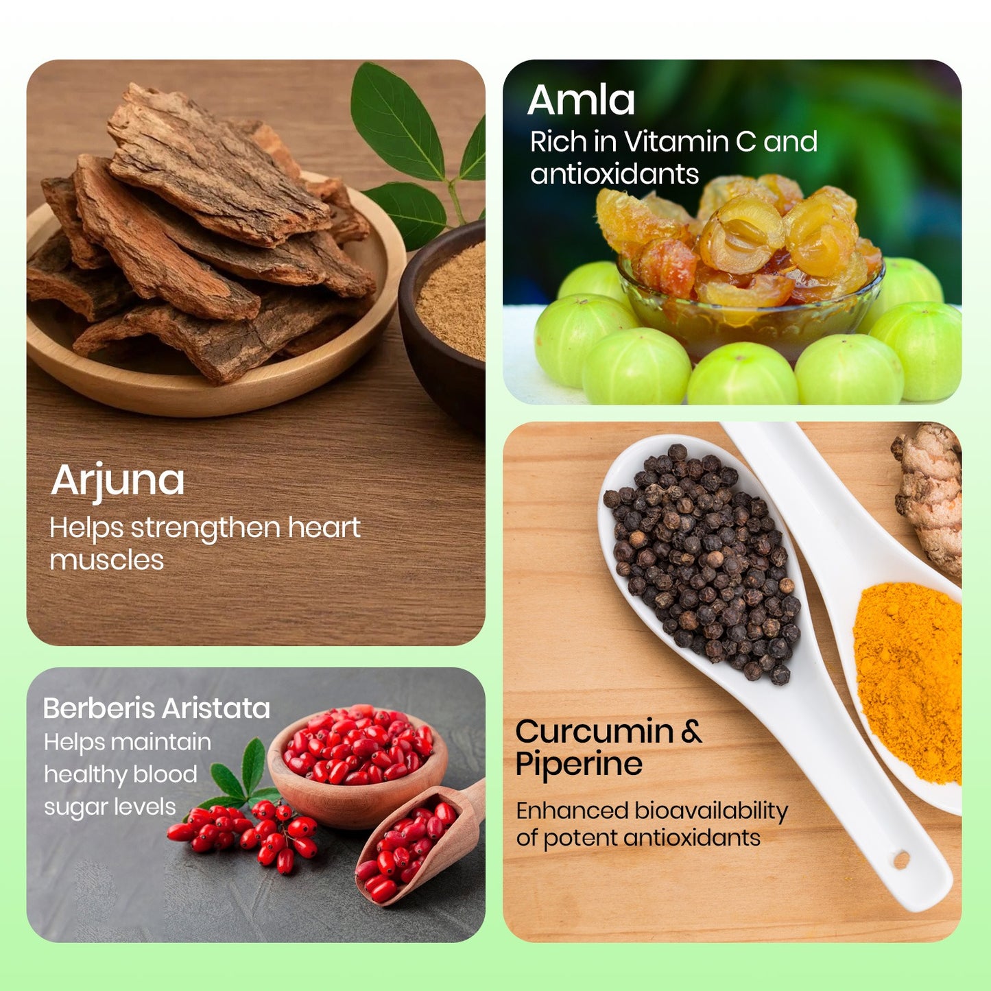 Vlado's Himalayan Organics Herbal Supplement with Arjuna, Amla, Berberine & Curcumin | Ayurvedic Botanical Formula | 60 Vegetarian Capsules