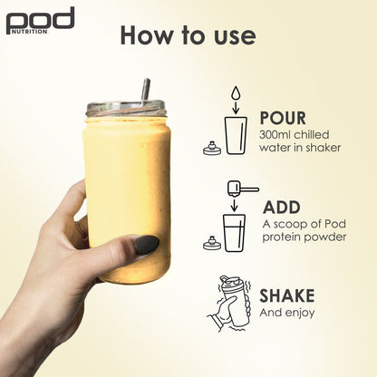 POD NUTRITION Pea Protein Isolate Powder | Vegan Plant Protein, No Added Sugar, Dairy Free| Clean & Easy to Digest with Essential Amino Acids (1kg, Hapus Mango)