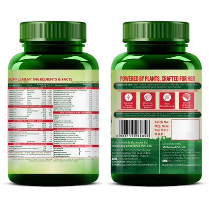Vlado's Himalayan Organics Plant Based Multivitamin Women 45+ - 120 Veg Tablet
