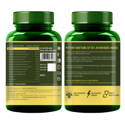 Vlado’s Himalayan Organics Shilajit Gold with Swarna Bhasma & 10+ Herbs | 60 Veg Capsules
