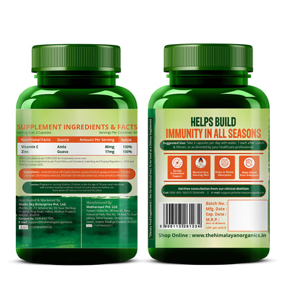 Vlado's Himalayan Organics Plant Based Vitamin C with Zinc - 120 Veg Capsules
