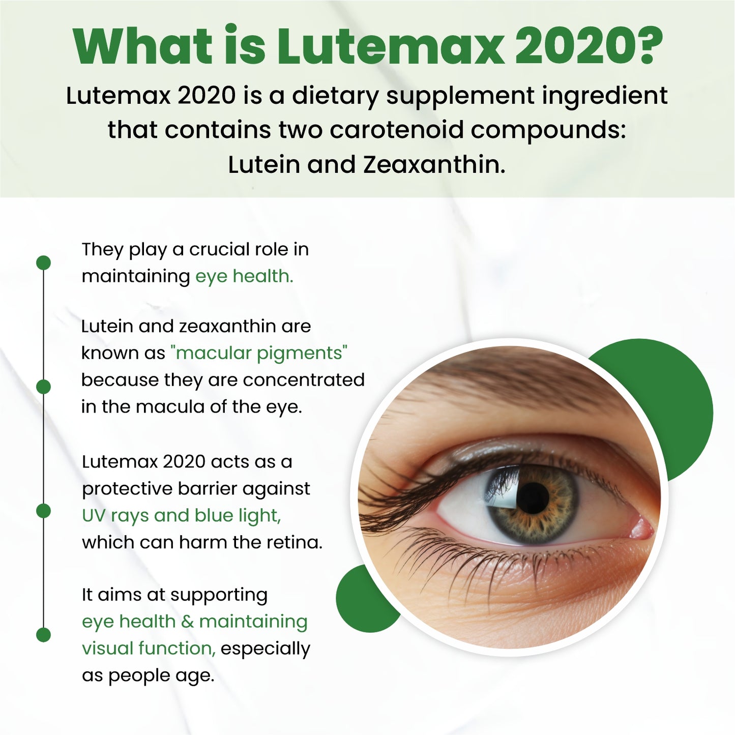 Vlado's Himalayan Organics Eye Care Supplement (Lutemax 2020, Orange Extract, Carrot Extract) - 60 Tablets