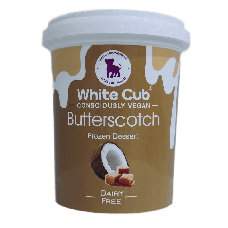White Cub Butter Scotch Frozon Desert Dairy Free, 500ml