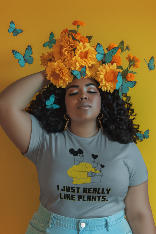 I Just Like Plants (women-vd-t-shirt)