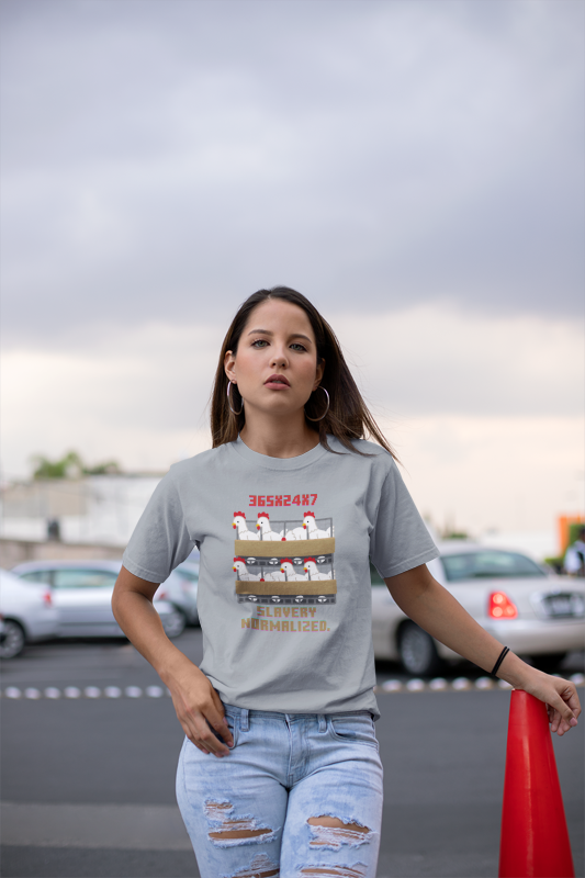 Slavery Normalised (women-vd-t-shirt)