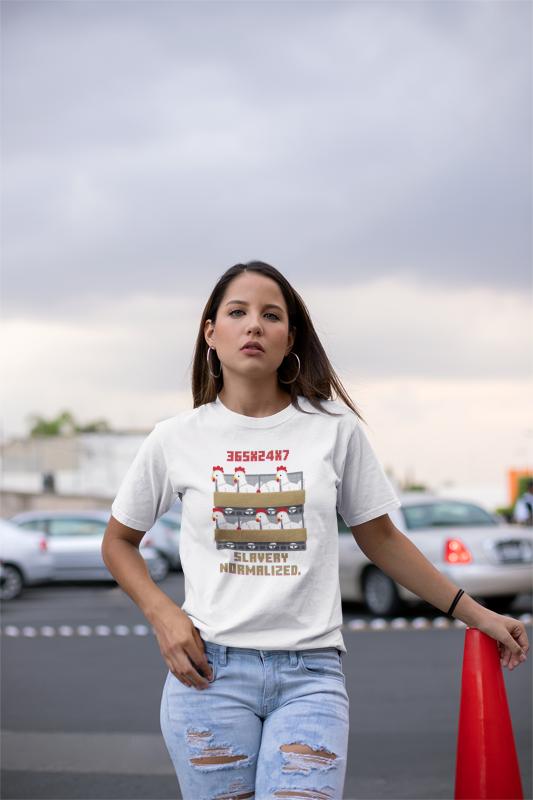 Slavery Normalised (women-vd-t-shirt)