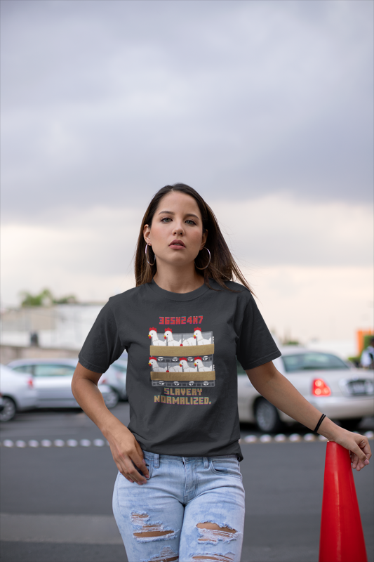 Slavery Normalised (women-vd-t-shirt)