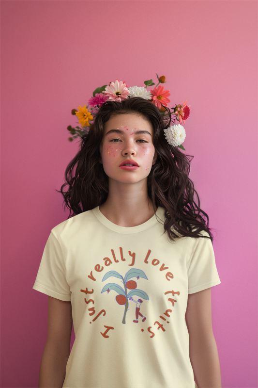 I Just Love Fruits (women-vd-t-shirt)