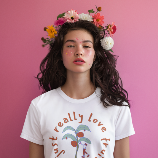 I Just Love Fruits (women-vd-t-shirt)