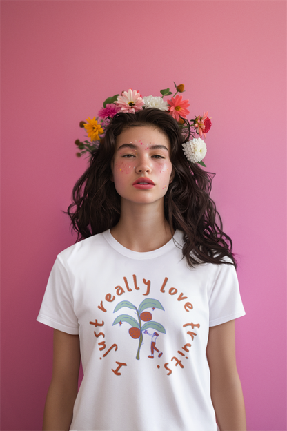 I Just Love Fruits (women-vd-t-shirt)