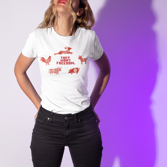 They want Freedom (women-vd-t-shirt)