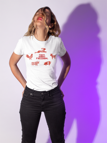 They want Freedom (women-vd-t-shirt)