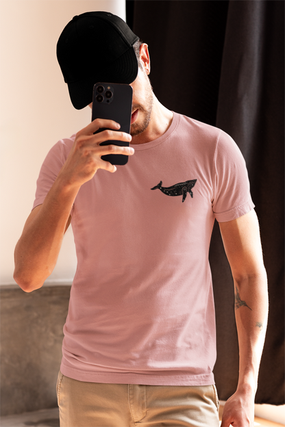 Humanity is cool but animal rights is dope (whale) (male/unisex-vd-t-shirt)