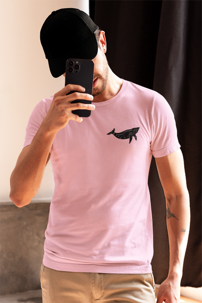 Humanity is cool but animal rights is dope (whale) (male/unisex-vd-t-shirt)