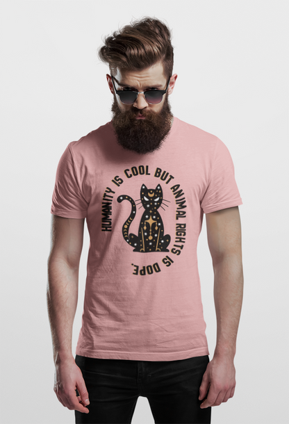 Humanity is cool but animal rights is dope (cat)