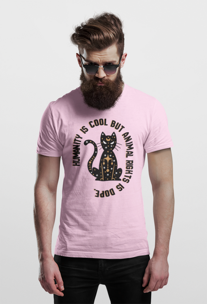 Humanity is cool but animal rights is dope (cat)