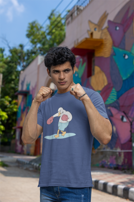 Humanity is cool but animal rights is dope (duck) (male/unisex-vd-t-shirt)