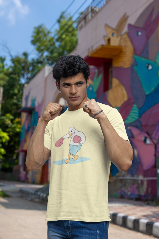 Humanity is cool but animal rights is dope (duck) (male/unisex-vd-t-shirt)